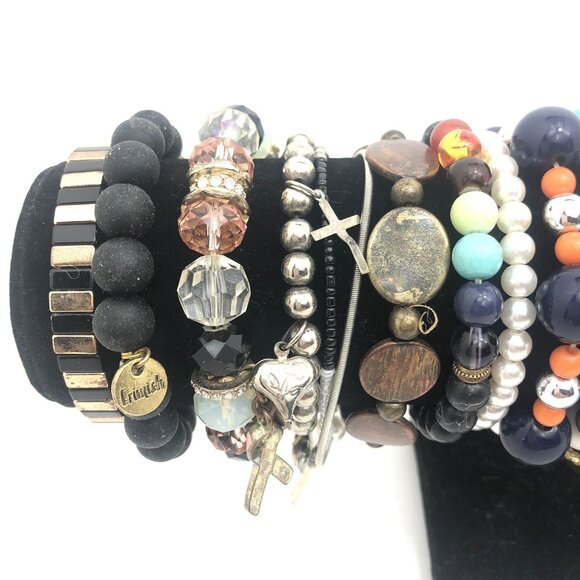 Bracelet Lot Vtg To Now Craft Wear Repurpose - Picture 3 of 11